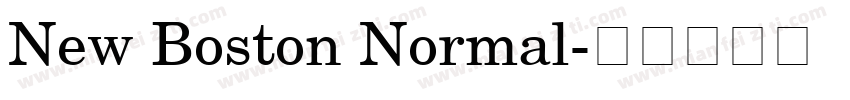 New Boston Normal字体转换
